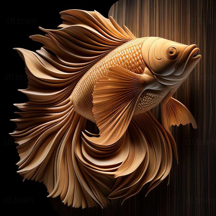 Animals Flag   tailed fighting fish fish